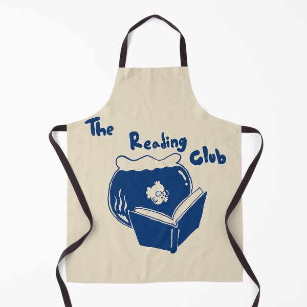 Item preview, Blue Goldfish Reading Club Hand Drawn Block Print designed and sold by Childish by Design.