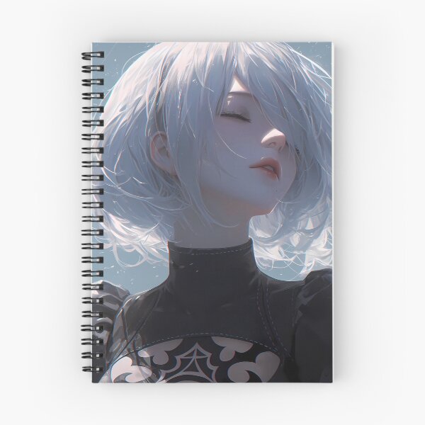 Item preview, 2B Nier Automata White Hair Dreamy Sky Soft Closeup designed and sold by 108Recordings.
