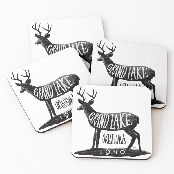 Item preview, Grand Lake Oklahoma Deer designed and sold by John Morris Illustration.