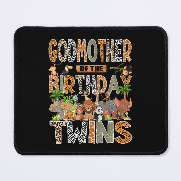Item preview, Godmother Of The Birthday Twins Safari Wild One Zoo Animal designed and sold by Fereskabilon.