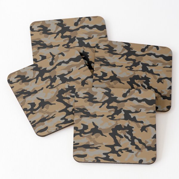 Item preview,  Military Brown Camo, jungle browns, light and dark browns, gray, black designed and sold by V3GFX.