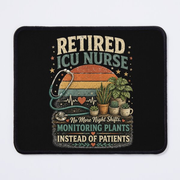 Item preview, Retired ICU Nurse Monitoring Plants Instead of Patients Classic T-Shirt designed and sold by podlook.
