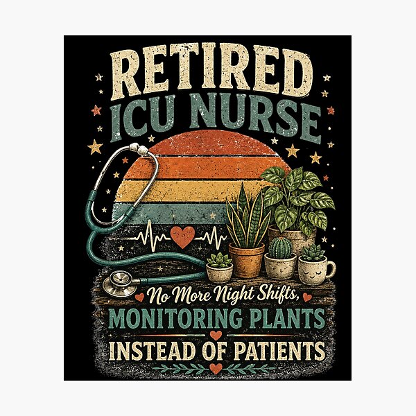Item preview, Retired ICU Nurse Monitoring Plants Instead of Patients Classic T-Shirt  designed and sold by podlook.