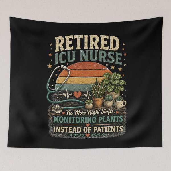 Item preview, Retired ICU Nurse Monitoring Plants Instead of Patients Classic T-Shirt  designed and sold by podlook.