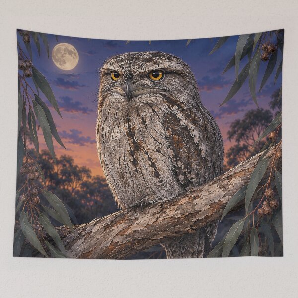 Item preview, Moonlit Tawny Frogmouth designed and sold by Pixel Junkies Studio.