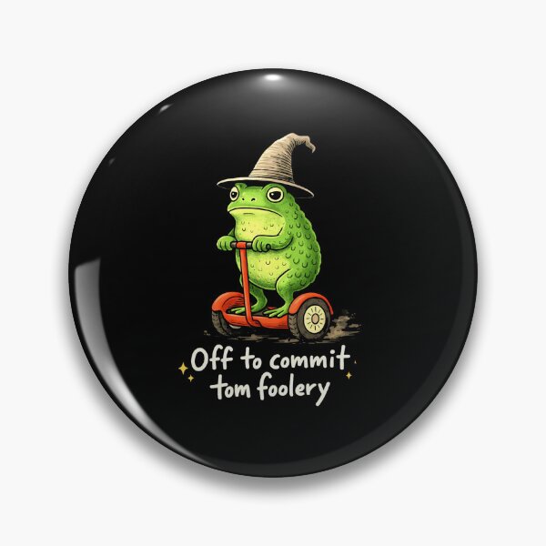 Item preview, Off to Commit Tom Foolery Cute Frog Scooter Witch Hat Graphic designed and sold by MiALopezArt.