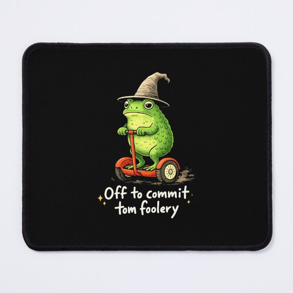 Item preview, Off to Commit Tom Foolery Cute Frog Scooter Witch Hat Graphic designed and sold by MiALopezArt.