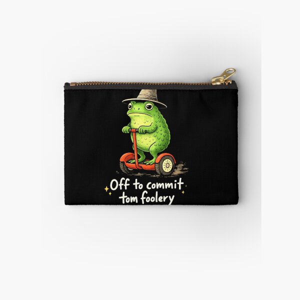 Item preview, Off to Commit Tom Foolery Cute Frog Scooter Witch Hat Graphic designed and sold by MiALopezArt.