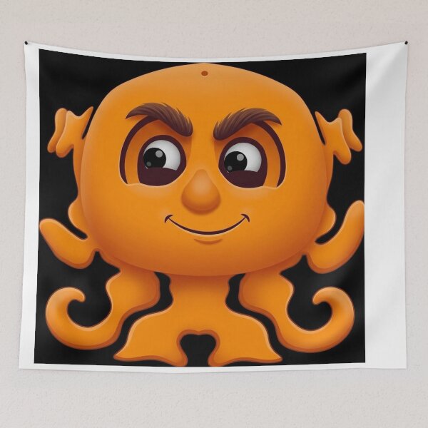 Item preview, Determined Orange Octopus designed and sold by AirCrayons27.