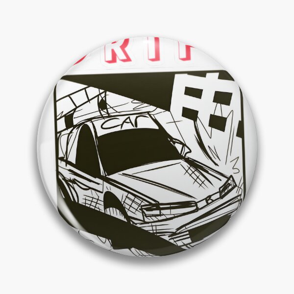 Item preview, JDM Manga Drift Car T-Shirt – Black & White Urban Sketch designed and sold by Law7aty.