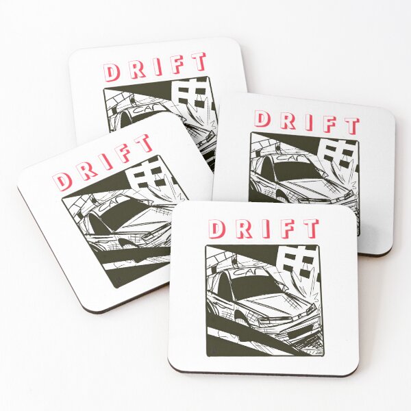 Item preview, JDM Manga Drift Car T-Shirt – Black & White Urban Sketch designed and sold by Law7aty.