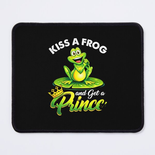 Item preview, Kiss a Frog and Get a Prince Cute Fairytale Frog Cartoon Design designed and sold by MiALopezArt.