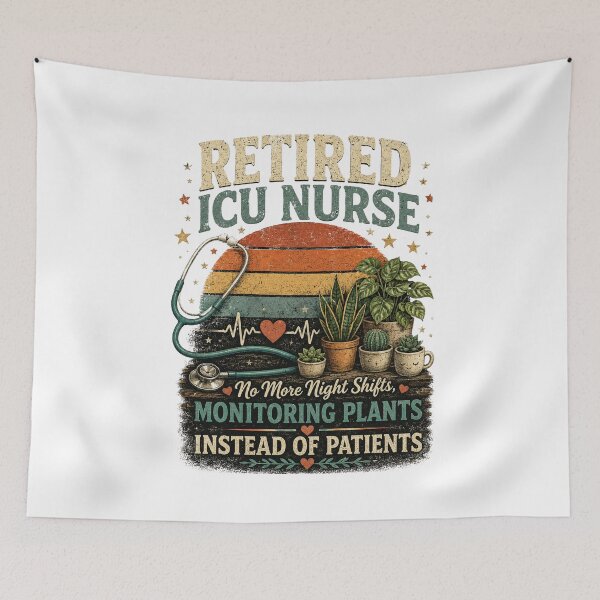 Item preview, Retired ICU Nurse Monitoring Plants Instead of Patients Classic T-Shirt  designed and sold by podlook.