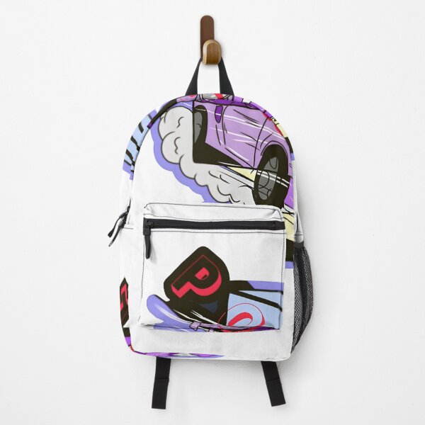 Item preview, Purple Track Beast Racing Sticker – Neon Retro Streetstyle designed and sold by Law7aty.