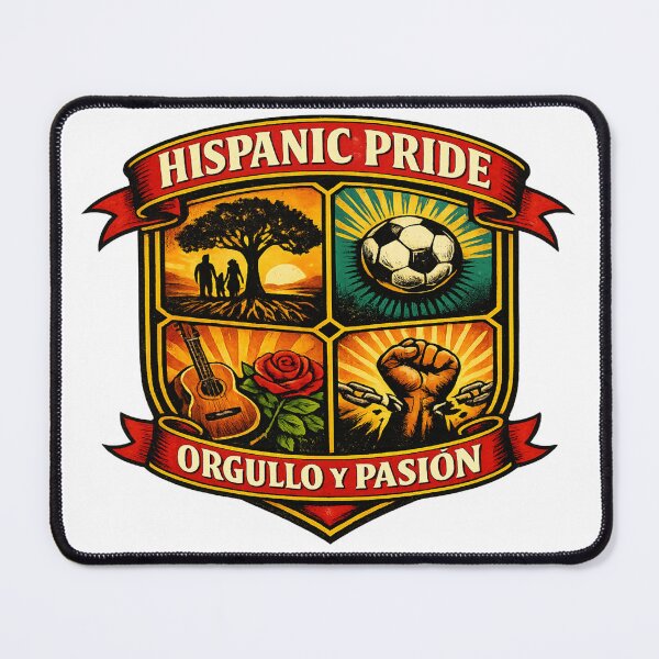 Item preview, Hispanic Pride Crest: Orgullo y Pasión designed and sold by Dresut.