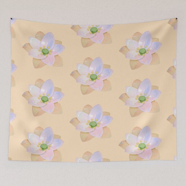 Item preview, Pastel Pearl Flower Kawaii Floral Aesthetic Art designed and sold by Rawafi Art Studio.