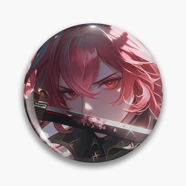 Item preview, Diluc Genshin Impact Cherry Blossoms Intense Cinematic designed and sold by PMartistStudio.