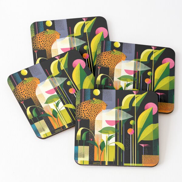 Item preview, Exotic Tropical Colorful Leaves Design Shapes Abstract Art  designed and sold by DEC02.