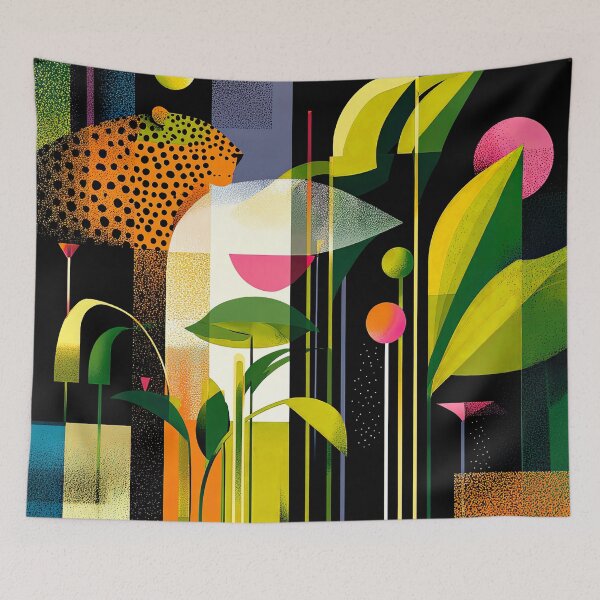 Item preview, Exotic Tropical Colorful Leaves Design Shapes Abstract Art  designed and sold by DEC02.