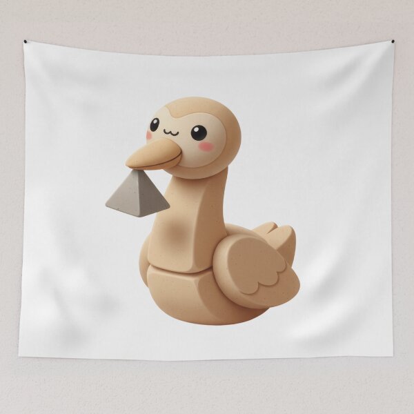 Item preview, 3D Sandstone Clay Duck with Pyramid designed and sold by AbanoubStore.