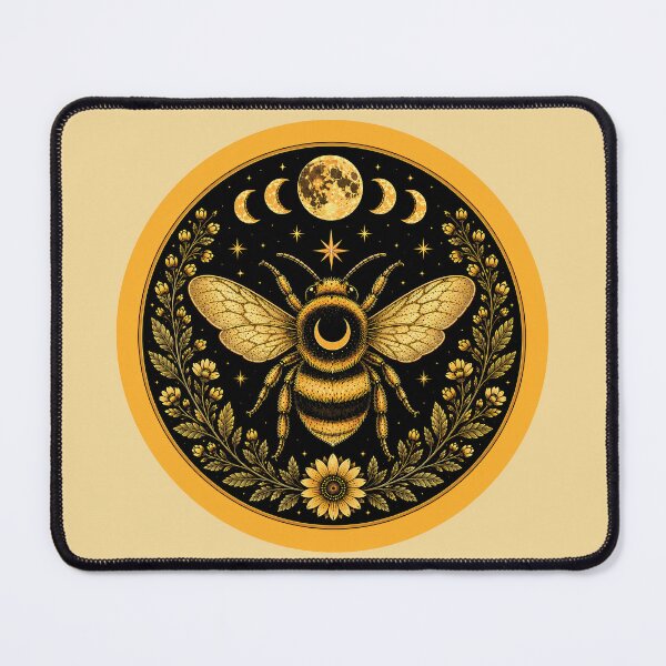 Item preview, Boho Celestial Bee Moon Phases designed and sold by Eh Plus Designs.