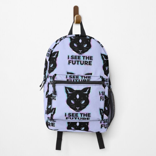 Item preview, I See Future Cat | Cyber Y2K Sticker designed and sold by Rawafi Art Studio.