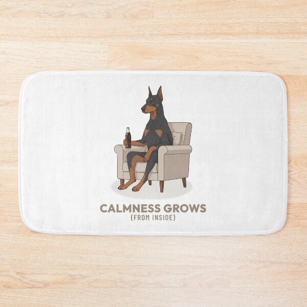 Item preview, Retro Doberman Drinking Soda Vintage Illustration designed and sold by COZY VINTAGE animal.