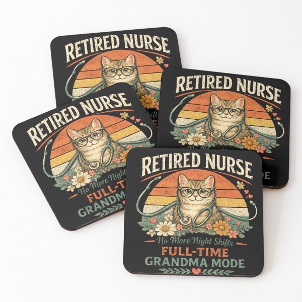Item preview, Retired Nurse Full-Time Grandma Mode Cat Lover Classic T-Shirt  designed and sold by podlook.