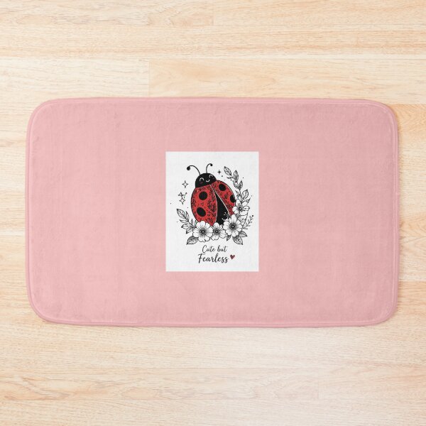 Item preview, Cute But Fearless Ladybug Floral Design designed and sold by ArtByRubab.