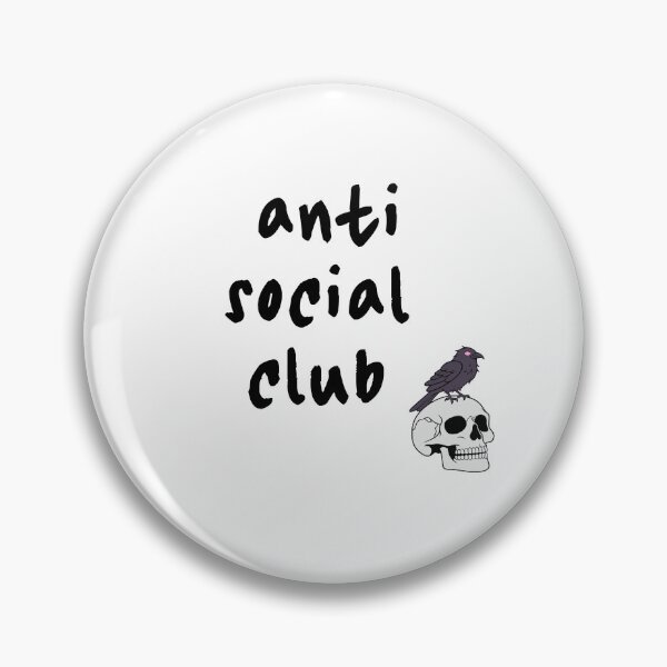 Item preview, Anti Social Club Skull & Raven designed and sold by petalandarmour.