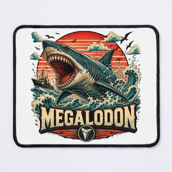 Item preview, Prehistoric Megalodon Shark Vintage Sea Creature designed and sold by JonelleTshirts.