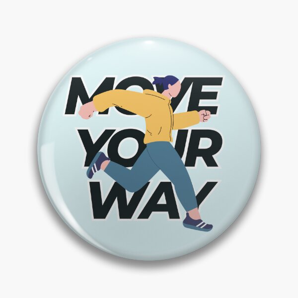 Item preview, Move Your Way Inspirational Running Graphic Art designed and sold by SilverSeaBKK.