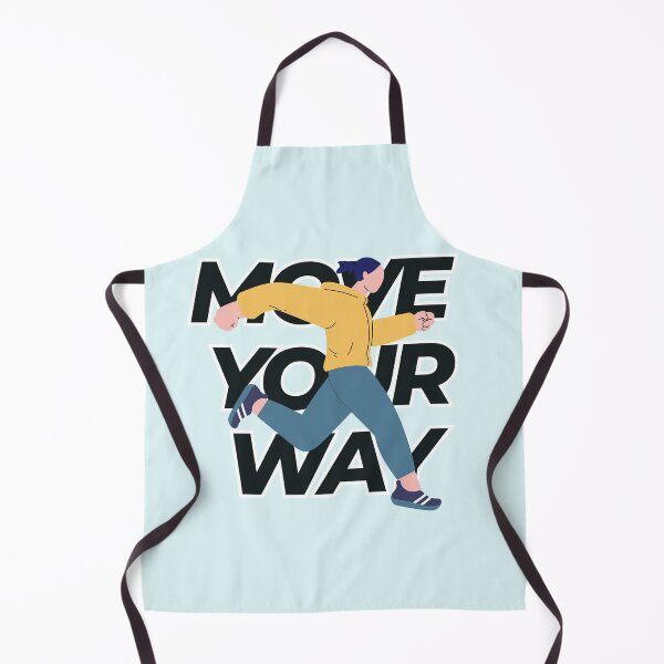 Item preview, Move Your Way Inspirational Running Graphic Art designed and sold by SilverSeaBKK.