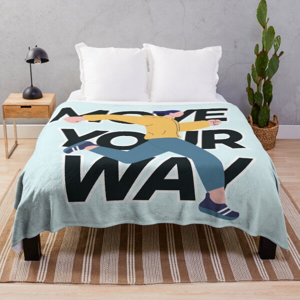 Item preview, Move Your Way Inspirational Running Graphic Art designed and sold by SilverSeaBKK.