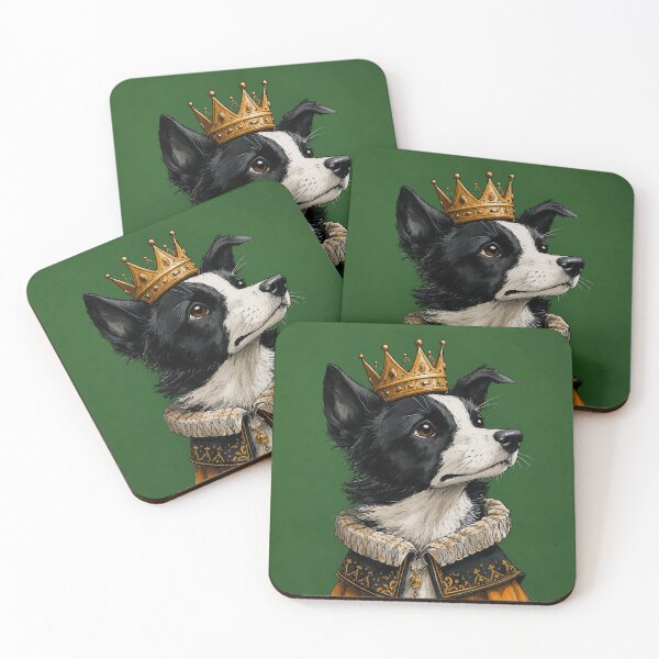 Item preview, Border Collie King Portrait designed and sold by prettykaler.