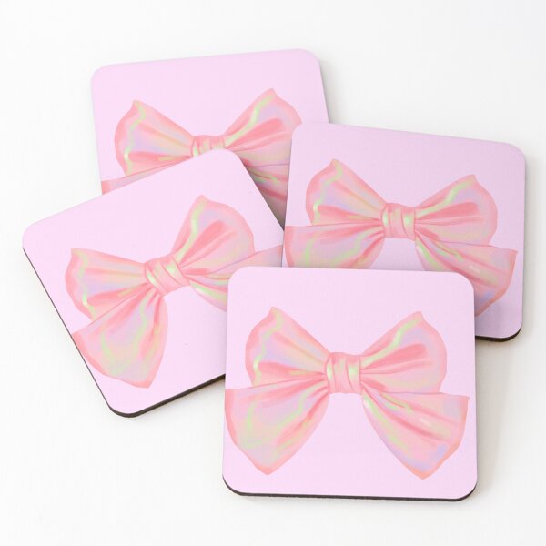 Item preview, Cute Pink Bow Butterfly Pattern Kawaii Aesthetic Design designed and sold by Rawafi Art Studio.