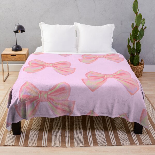 Item preview, Cute Pink Bow Butterfly Pattern Kawaii Aesthetic Design designed and sold by Rawafi Art Studio.