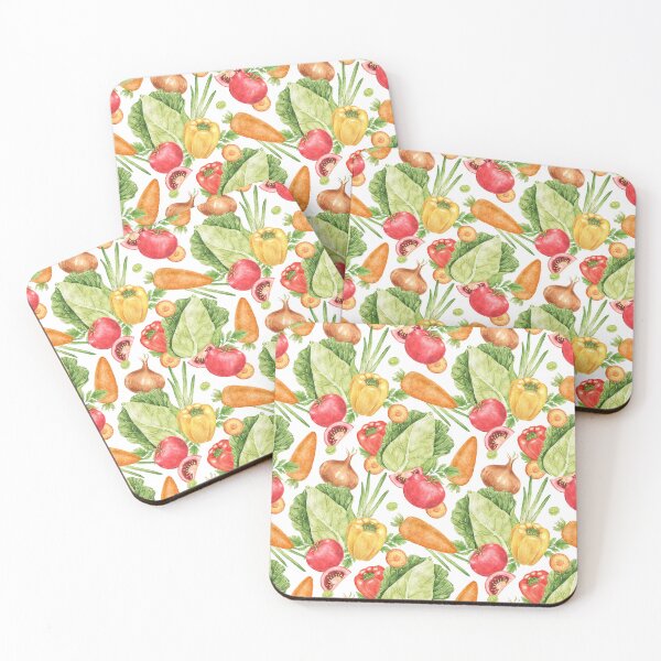 Item preview, Watercolor Vegetable Seamless Pattern designed and sold by eves_aquadreams.