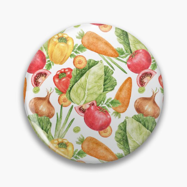 Item preview, Watercolor Vegetable Seamless Pattern designed and sold by eves_aquadreams.