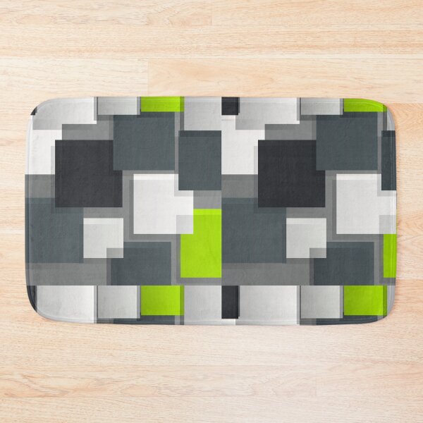 Item preview, Architectural-Style Sleek Gray And Lime Green Geometric  designed and sold by DEC02.