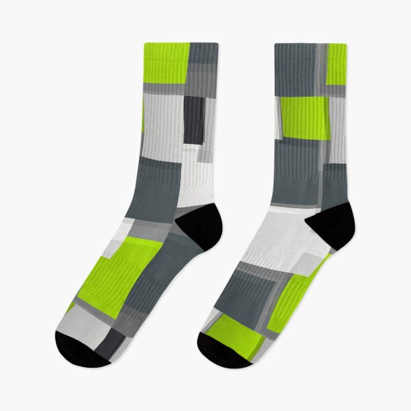 Item preview, Architectural-Style Sleek Gray And Lime Green Geometric  designed and sold by DEC02.