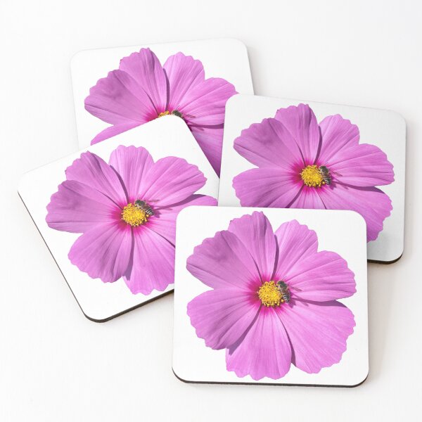 Item preview, Pink Cosmos with Bee designed and sold by WINGSofWONDER.