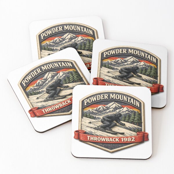 Item preview, Powder Mountain Throwback Ski 1982 designed and sold by Dresut.