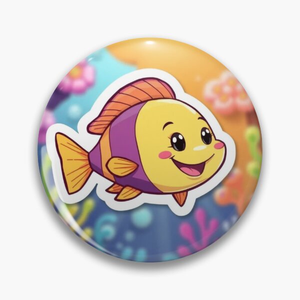 Item preview, A cute little smiley fish designed and sold by omg-designs.