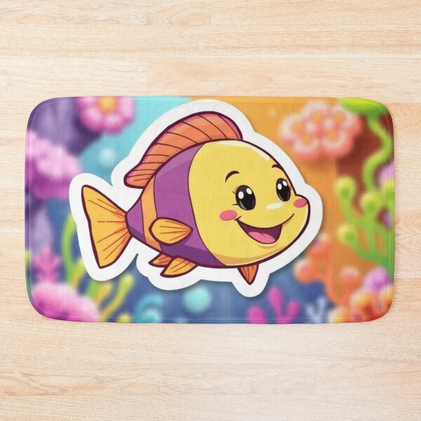 Item preview, A cute little smiley fish designed and sold by omg-designs.