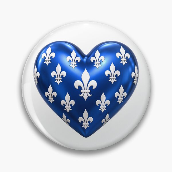 Item preview, Quebec Heart fleur de lys  designed and sold by FatBirdie.
