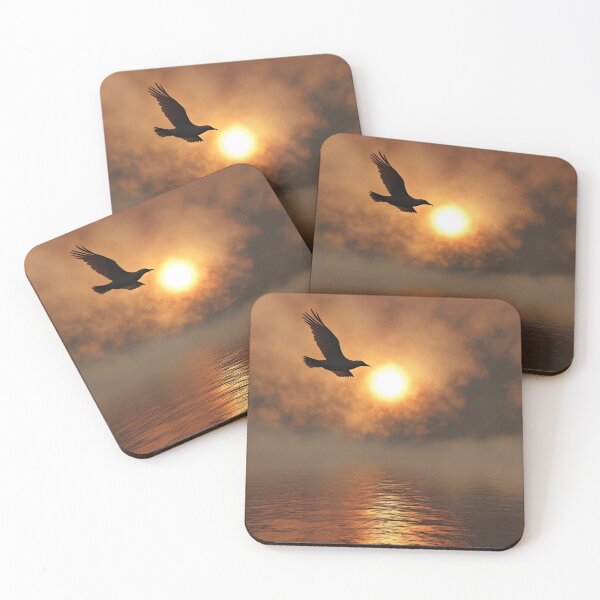 Item preview, Golden Sunset Seagull Silhouette designed and sold by Amr Siam.