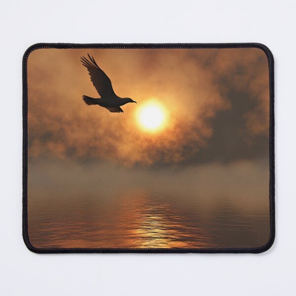 Item preview, Golden Sunset Seagull Silhouette designed and sold by Amr Siam.