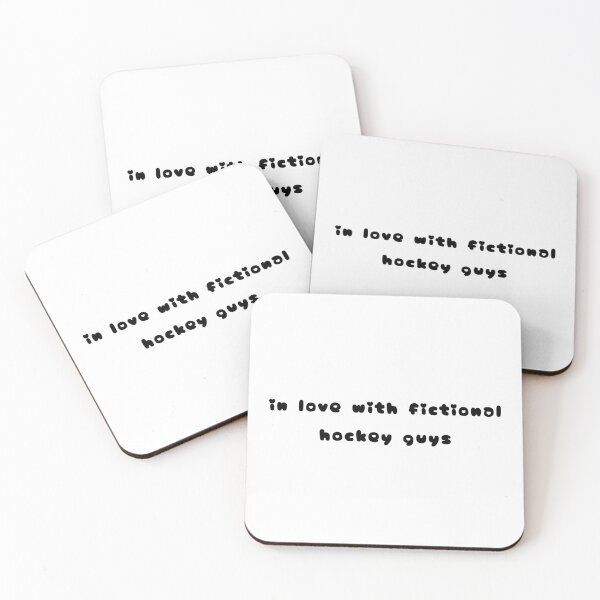 Item preview, OFF-CAMPUS In Love With Fictional Hockey Guys – Cute Heart Font Book Lover Design designed and sold by gabbycore.