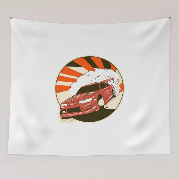 Item preview, Red Drift Legend T-Shirt – Japanese Sunburst Sticker Style designed and sold by Law7aty.